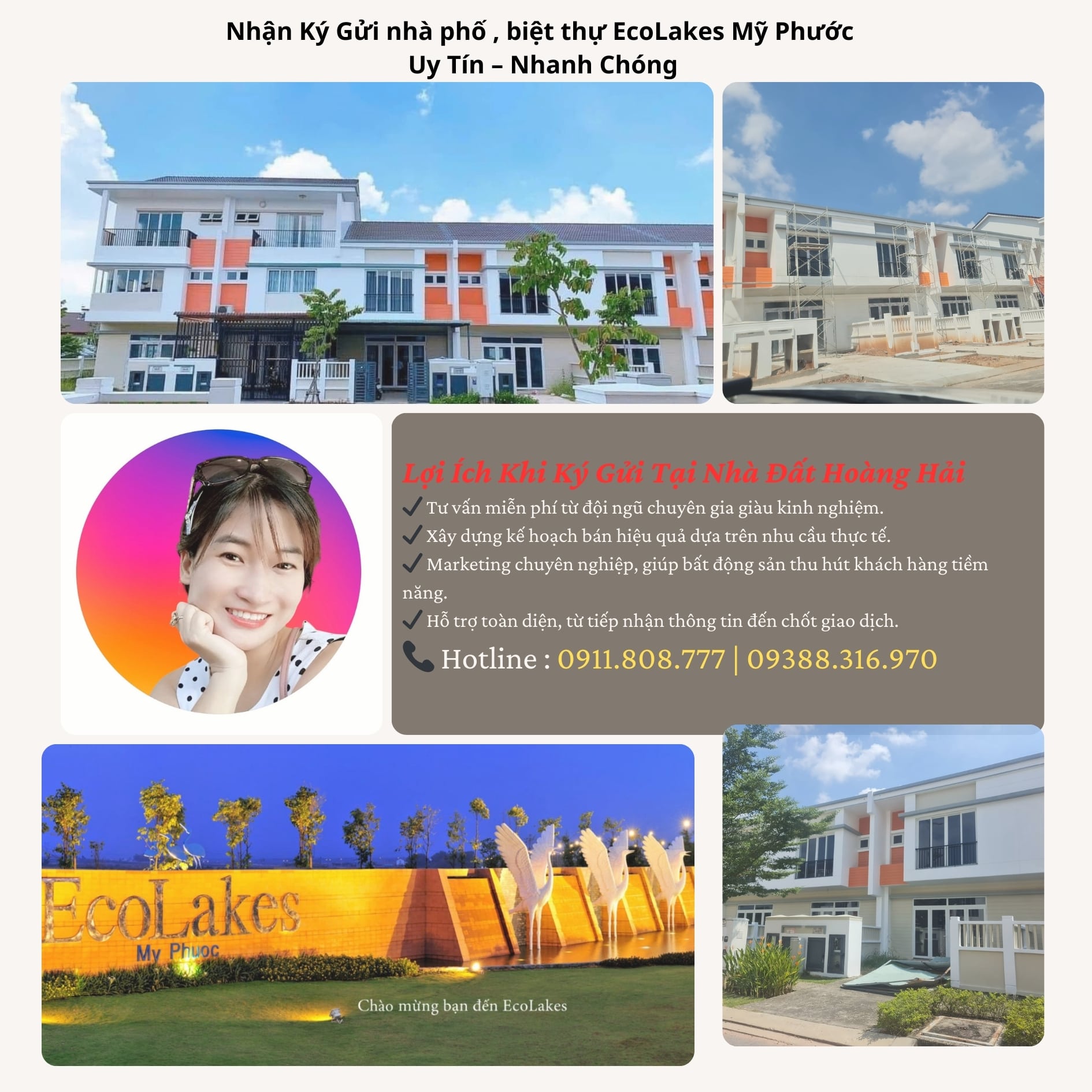 Nhận Ký Gửi nhà phố , biệt thự EcoLakes Mỹ Phước Uy Tín – Nhanh Chóng