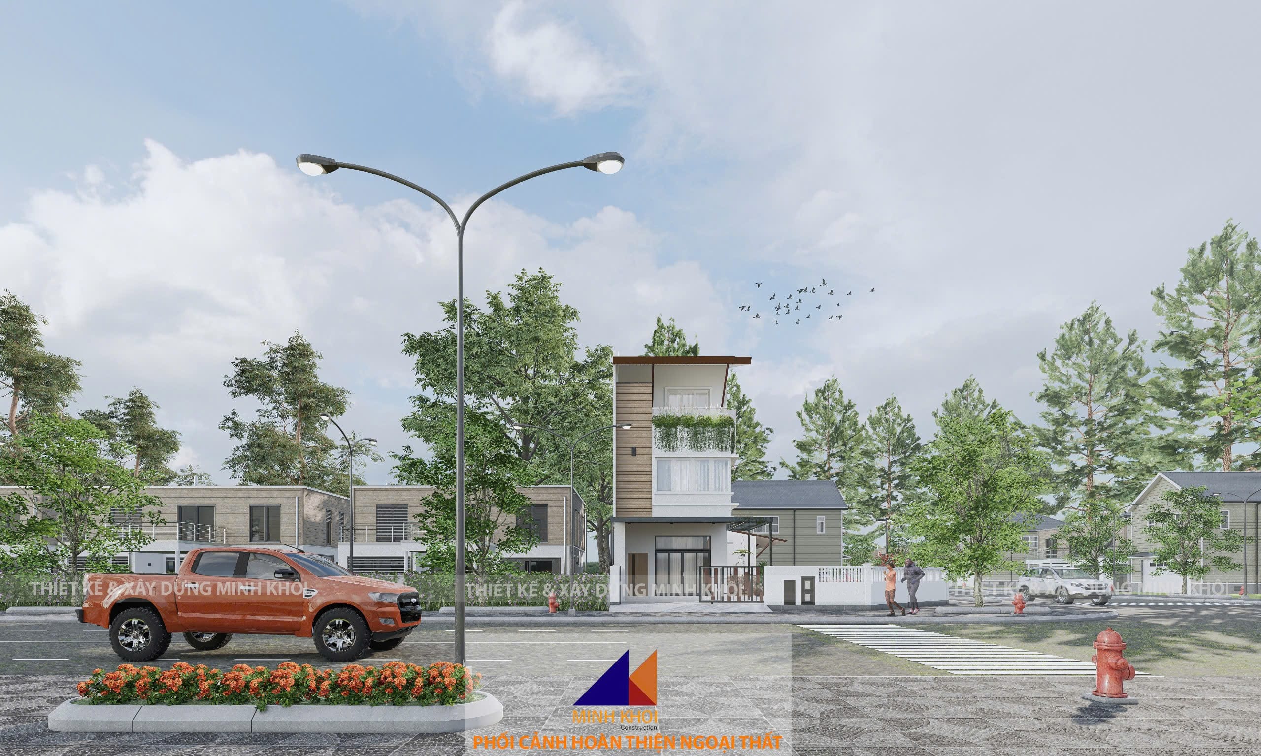 Mẫu Hoàn Thiện Căn góc Vườn Thiên Đàng 2 Ecolakes siêu đẹp C2.01